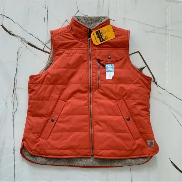 Carhartt Jackets Coats Carhartt Vest Womens Orange Canvas
